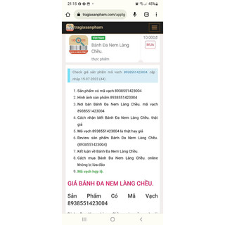 Bánh đa nem Làng Chều