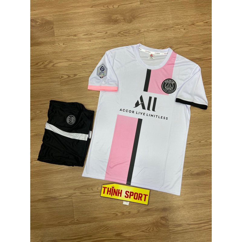 Bộ quần áo đá banh PSG, Bộ quần áo bóng đá in tên và số theo yêu cầu em