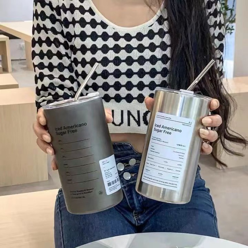 LY GIỮ NHIỆT CAO CẤP LOẠI 1 ICED AMERICANO 600ml