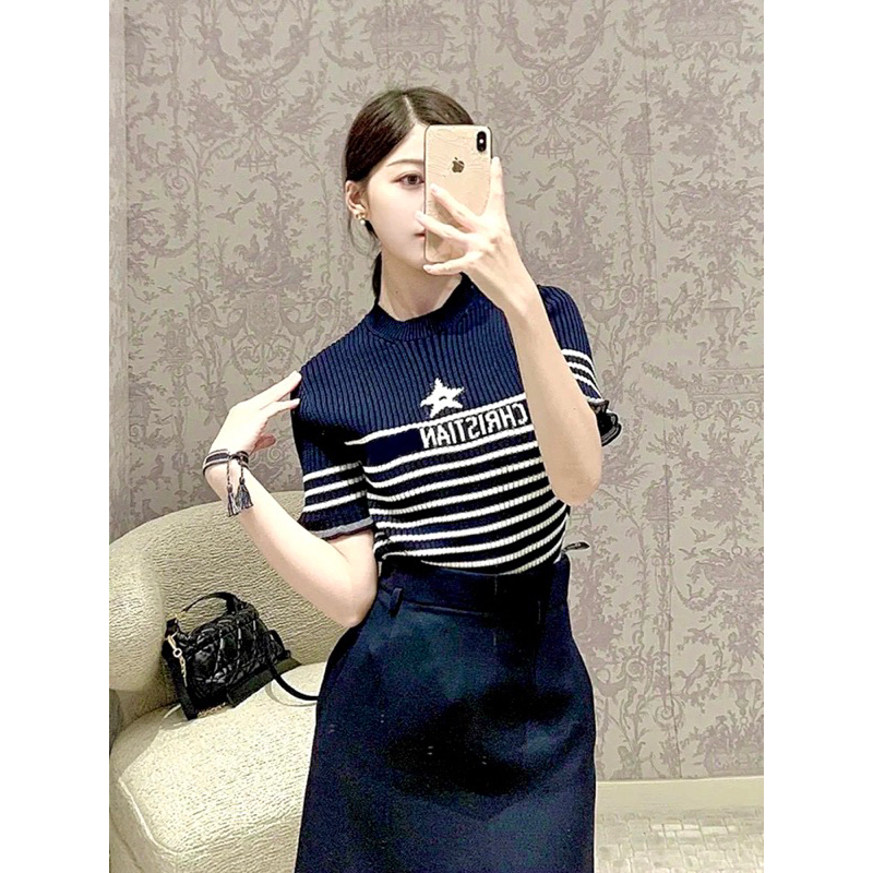 Áo Len Nữ CHRISTIAN DIOR Vải Len QC Cao Cấp Thun Len Co Dãn Ôm Body Vải Không Kích Ứng Da Không Đổ Lông Ra Màu