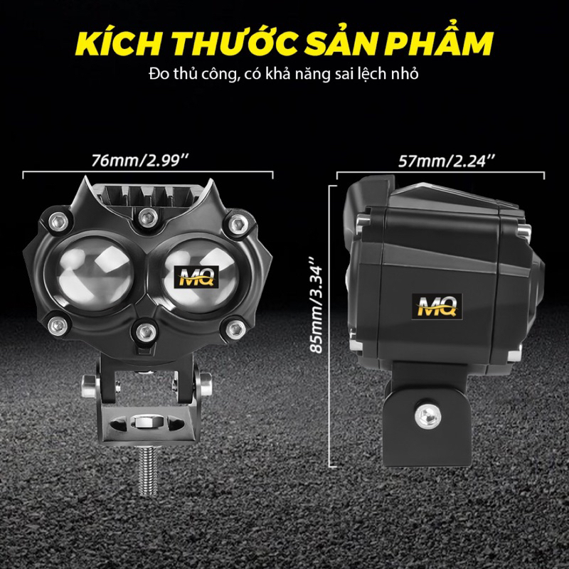 Đèn Trợ Sáng Bi Cầu Mắt Cú 2 Mầu 12vl M3MINI