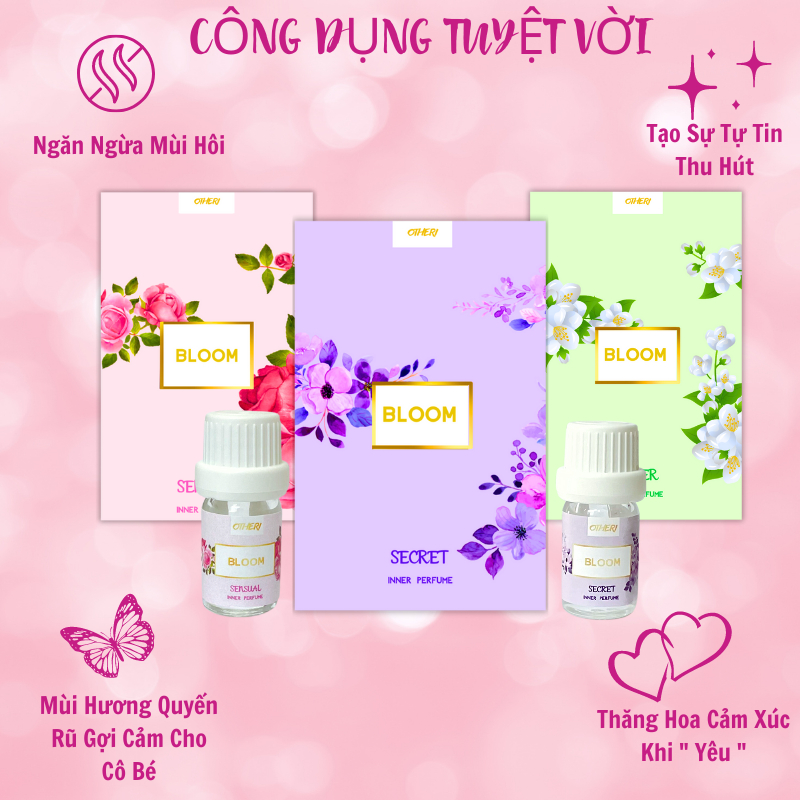 Nước Hoa Vùng Kín Nữ Otheri Bloom Hương Hoa Quyến Rũ Gợi Cảm Tự Tin Làm Thơm Cô Bé Khử Mùi Vùng Kín 5ML