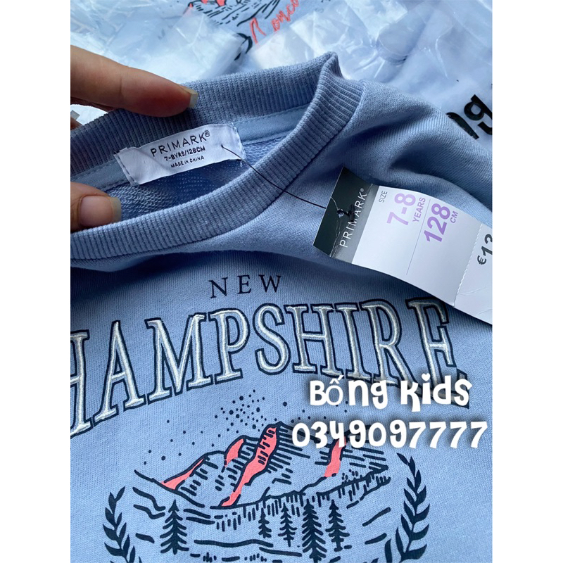 Váy Nỉ Peplum Bé Gái HAMPSHIRE Xanh Trời PR