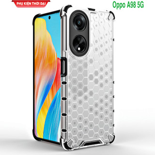 Ốp lưng Oppo A9 2020 / A5 2020 / Oppo A98 5G vân tổ Ong lục lăng kiểu dáng UAG cao cấp