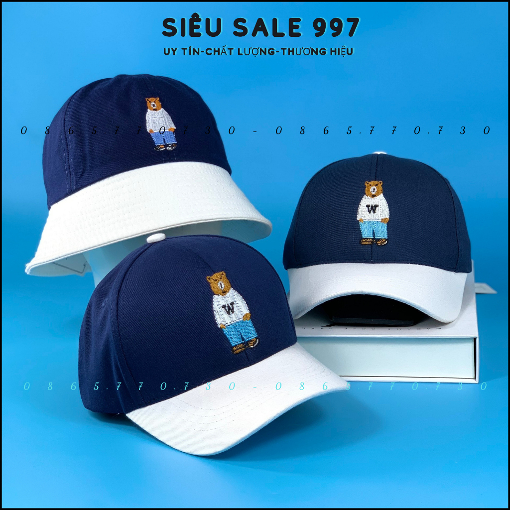 SET MŨ NÓN TÌNH NHÂN, COMBO MŨ GIA ĐÌNH MÚI GẤU THÊU W THỜI TRANG CAO CẤP HOT TREND