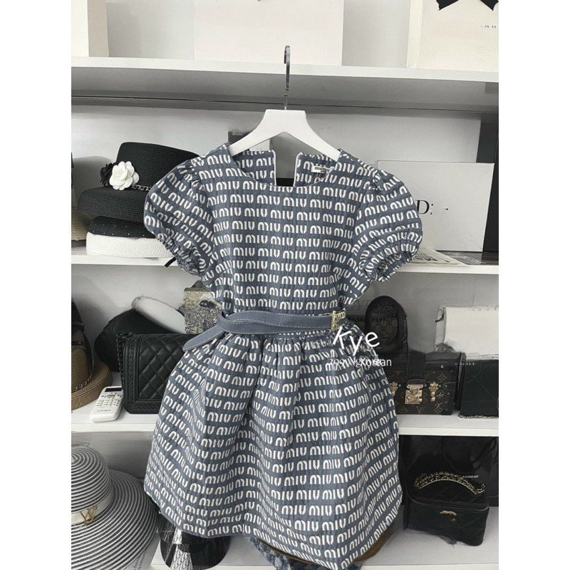 Váy nữ xòe cổ tròn, váy nữ thiết kế tay bo siêu xinh cho các nàng thơ, Có Quà Xinh Tặng Kèm