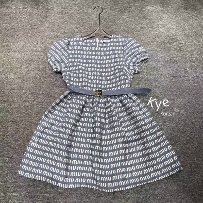 Váy nữ xòe cổ tròn, váy nữ thiết kế tay bo siêu xinh cho các nàng thơ, Có Quà Xinh Tặng Kèm