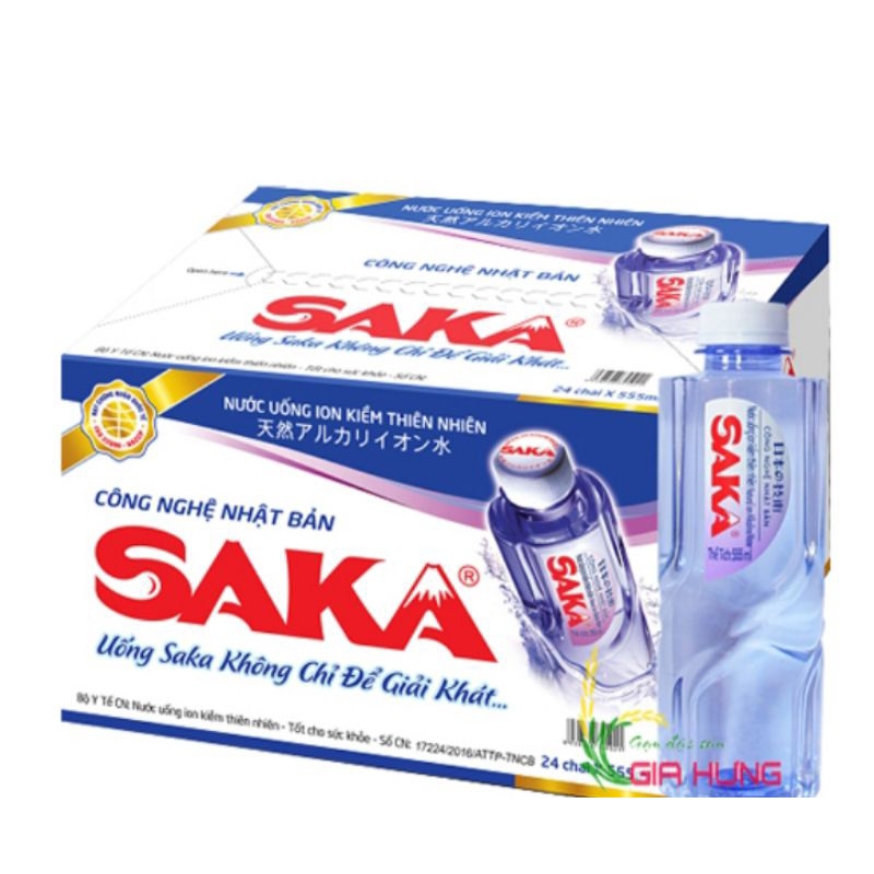 Nước Suối Saka Thùng 24 chai
