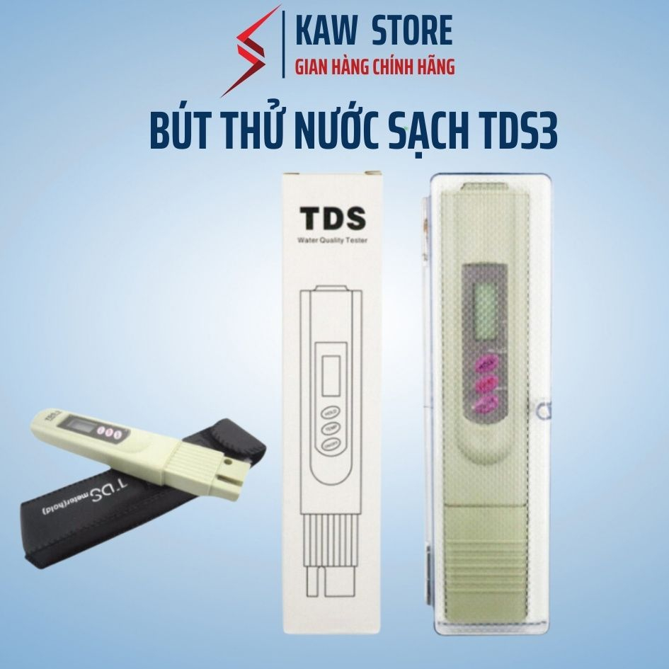 Máy Đo Kiểm Chất Lượng Nước TDS-3 Độ Tinh Khiết Của Nước Thiết Kế Nhỏ Gọn Dễ Sử Dụng, Độ Chính Xác Cao - Chất Lượng