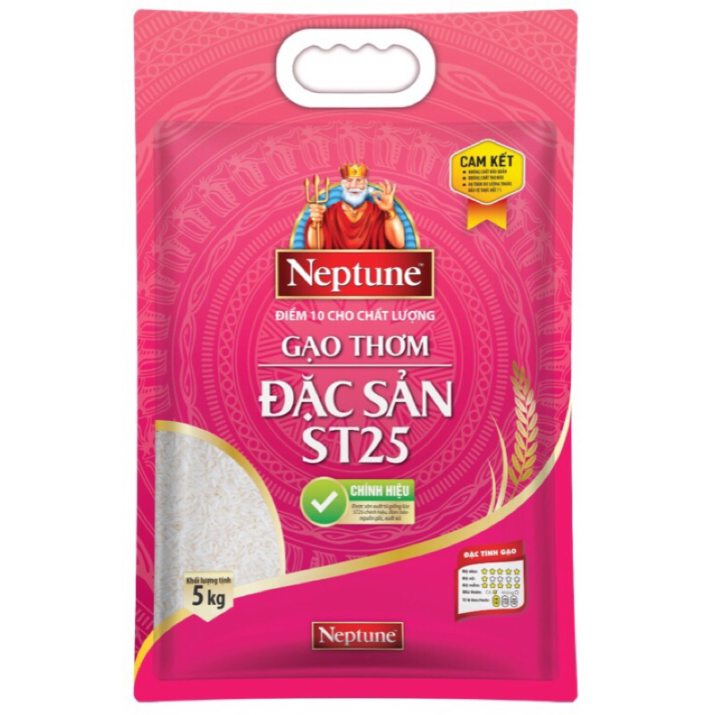 5kg gạo thơm đặc sản st25  Neptune dẻo mềm | BigBuy360 - bigbuy360.vn