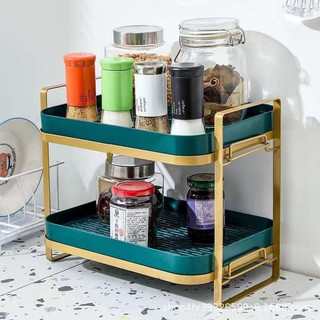 Kệ 2 tầng đựng đồ đa năng úp cốc chén