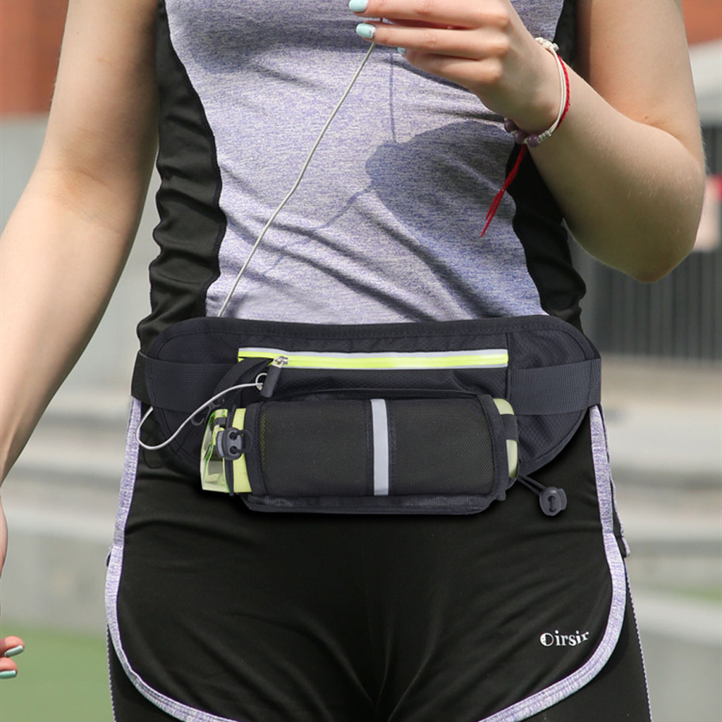 Đai chạy bộ túi đeo bụng PACE D04 ngăn chứa bình nước thông minh, tặng kèm bình nước lớn dành cho chạy bộ, đạp xe PKD04