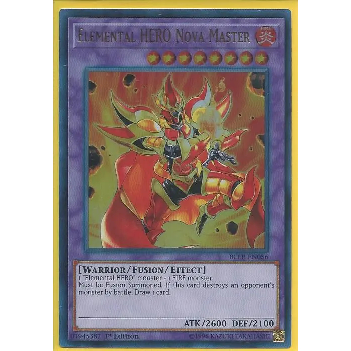 [NTYC] Thẻ bài Yu-Gi-Oh Tiếng Anh - BLLR-EN056 Elemental HERO Nova Master – Ultra Rare