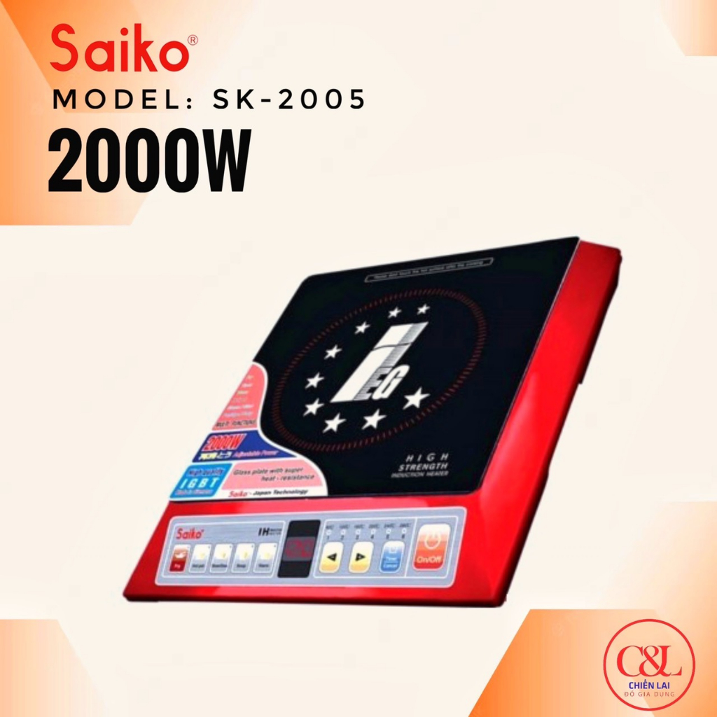 Bếp từ 2000w Saiko 2005