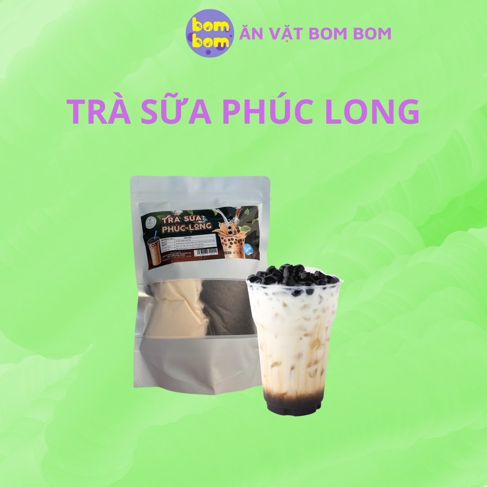 Sét nguyên liệu nấu trà sữa phúc long, trân trâu đường đen, hồng trà sữa