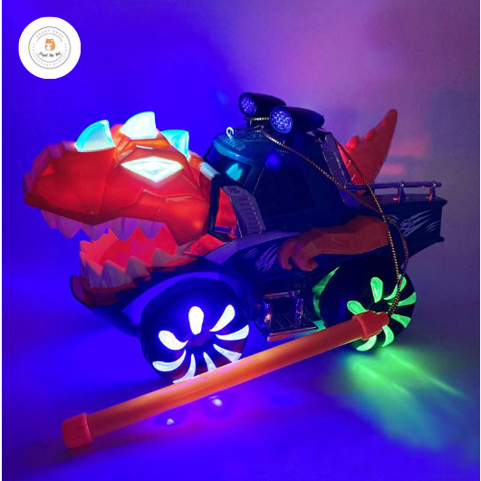 Đồ chơi - Xe Ô tô khủng long có đèn , có nhạc cho bé