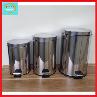 Thùng rác inox đạp chân hàng công ty vinamop loại 5l - 12l - 20l