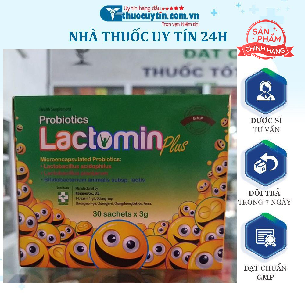 Lactomin Plus Hàn Quốc hộp 30gói hỗ trợ tiêu hoá ( có tại Nhà Thuốc)