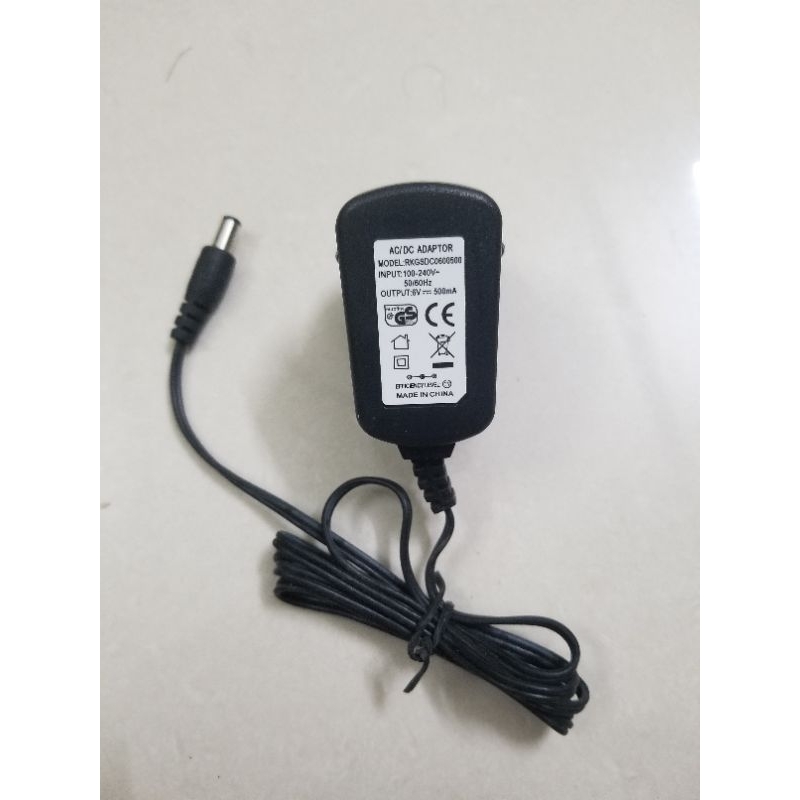 Cục sạc 6v 500mA điện 220v chuôi 5.5x2.1mm