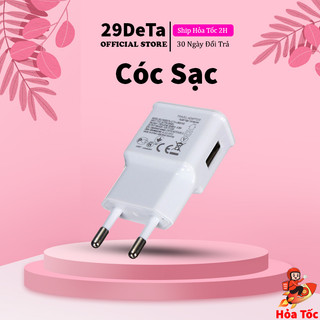 Củ sạc dùng cho đèn led, đồng hồ led, loa, tai nghe 29deta chân tròn 5v-1A