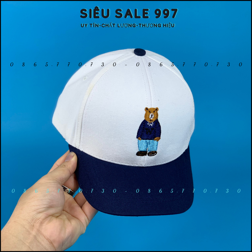 MŨ BUCKET THÊU GẤU CHO BÉ 3-8 Tuổi PHỐI MÀU HOTTREND THỜI TRANG CUTE