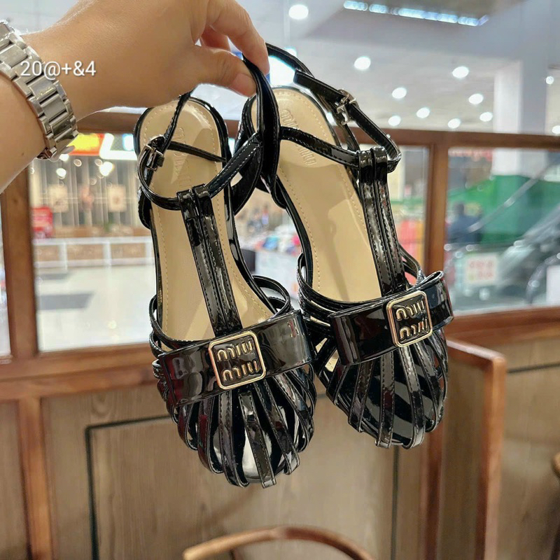 Sandal dây rọ gót tròn 3 phân form dáng siêu đẹp