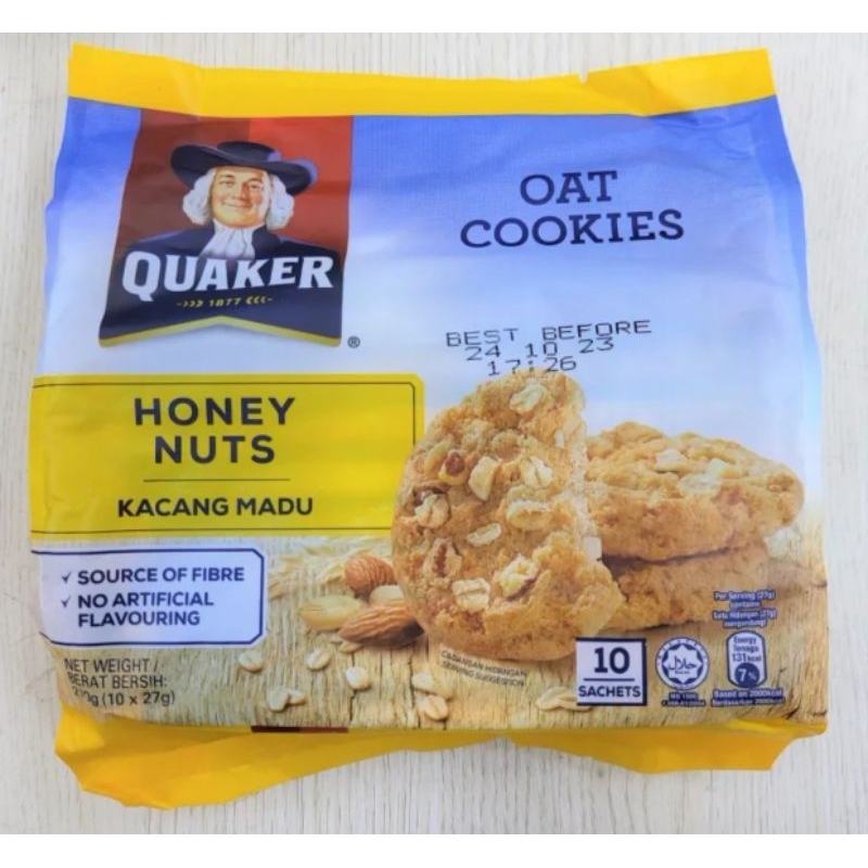 BÁNH QUY YẾN MẠCH 𝐐𝐔𝐀.𝐊𝐄𝐑 VỊ HẠNH NHÂN MẬT ONG 🐝 (GÓI 𝟮𝟳𝟬𝗚) - NHẬP KHẨU 𝗠𝝖𝗟𝝖𝝪𝗦𝗜𝝖