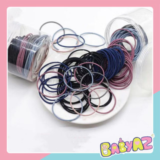 Thun cột tóc sắc màu cho mẹ và bé, túi 100 chun nịt buộc tóc cho bé gái xinh xắn dễ thương