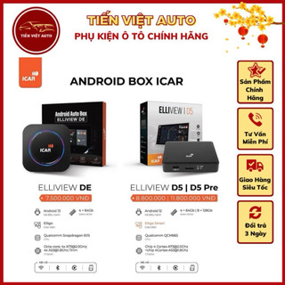 Bộ android box elliview d5, d5 premium, de