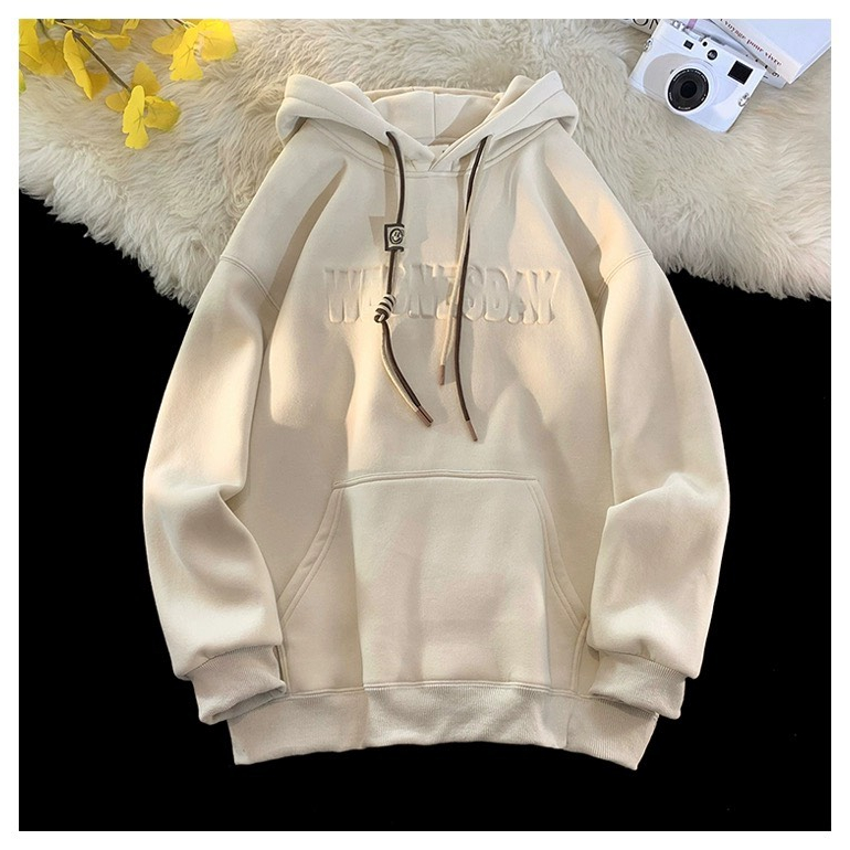 Áo Hoodie Nam Nữ From Rộng APT Unisex WEDNESDAY In Nổi  Chất Liệu Vải Nỉ Bông Cao Cấp Dày Dặn Mềm Mịn