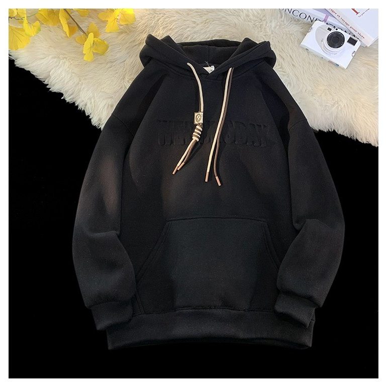 Áo Hoodie Nam Nữ From Rộng APT Unisex WEDNESDAY In Nổi  Chất Liệu Vải Nỉ Bông Cao Cấp Dày Dặn Mềm Mịn