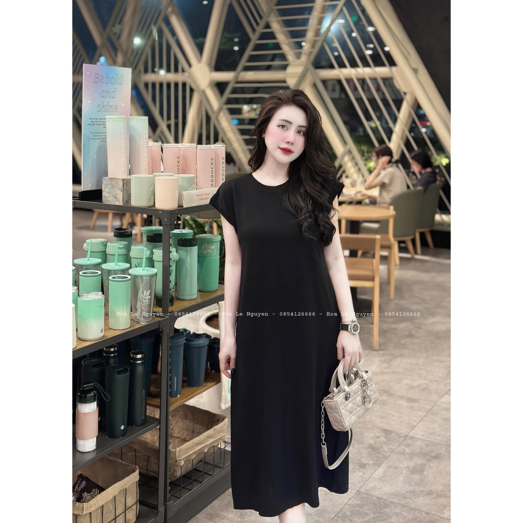 Váy len bầu mùa thu đông dáng dài chất len mongtogi