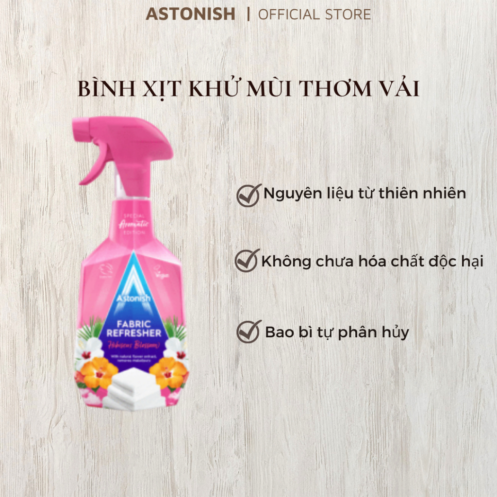 Xịt khử mùi vải Astonish 750ml C3430