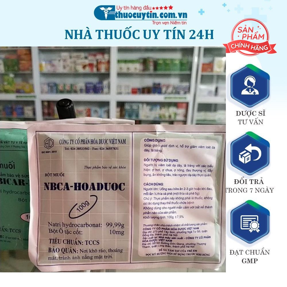Muối dạ dày Nabica dạ dày tá tràng đầy hơi giảm acid dịch vị, tắm vs sạch, vệ sinh sát khuẩn gói 100g