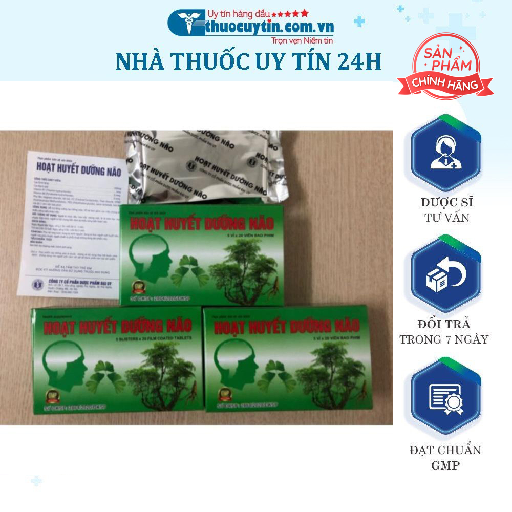 Hoạt huyết dưỡng não Đại Uy tăng cường trí nhớ, giảm đau đầu chóng mặt