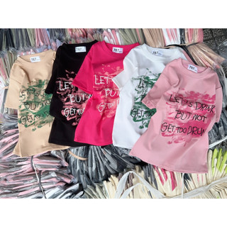 Áo thun Croptop ôm body nữ loang màu