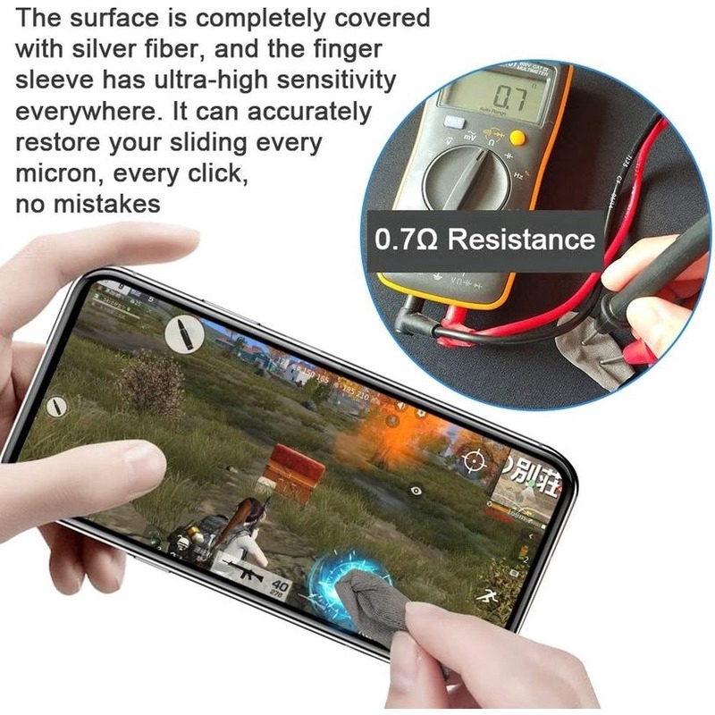 Bộ bao 2 ngón tay chuyên dụng chơi game mobile chống ra mồ hôi tay