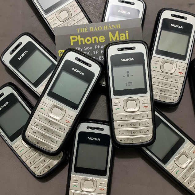 Điện thoại Nghe gọi Nokia 1200 Chính Hãng - Men Zin, Main Zin, Vỏ Mới - Có Pin Sạc Đầy Đủ - Bảo Hành 12 Tháng