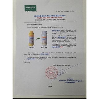 (Hàng nhập Thụy Sĩ) Thuốc diệt mối Mythic 240SC 1 lít của BASF