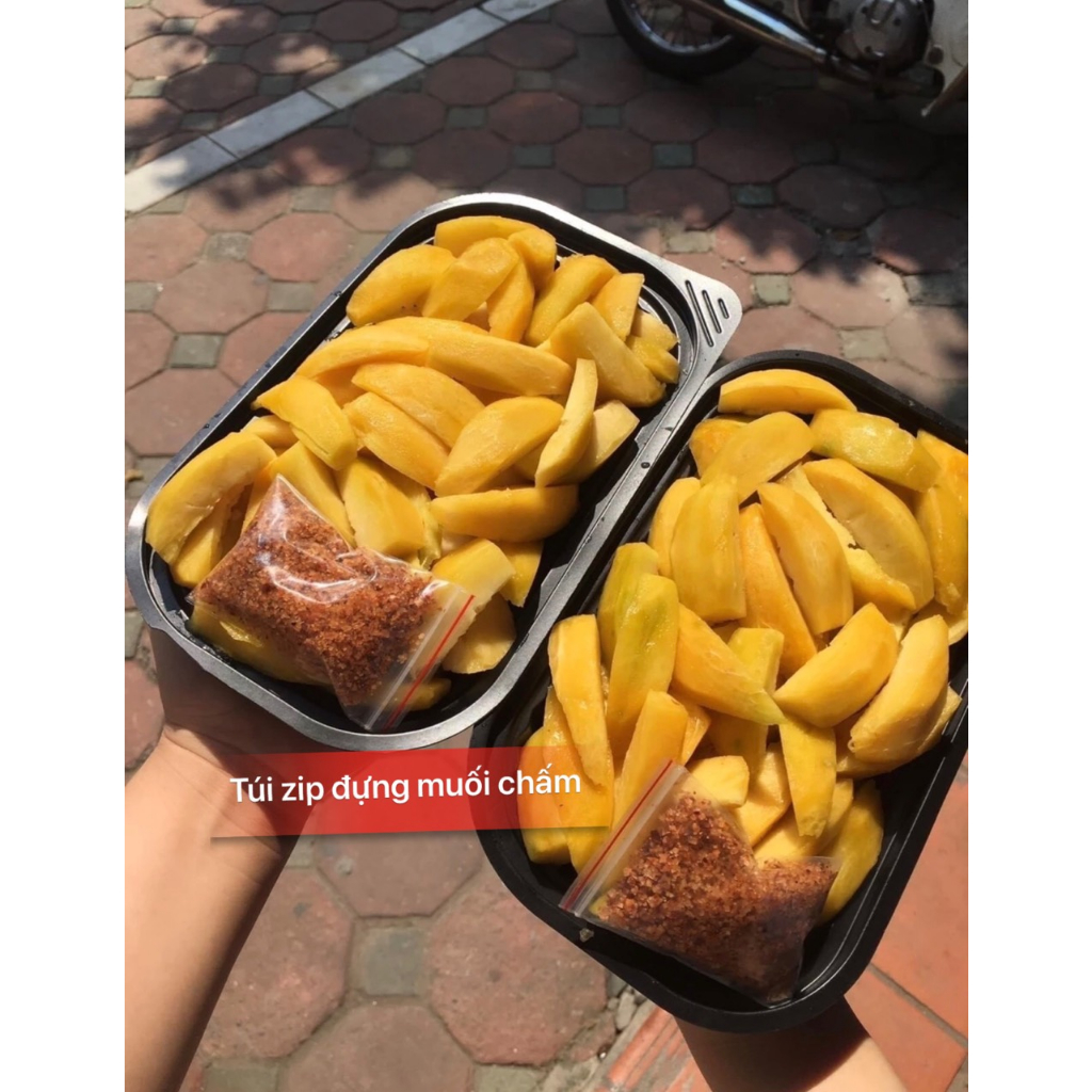 Combo 10 túi Zip đựng muối omai, muối chấm, nước chấm,...kích thước 8x5cm