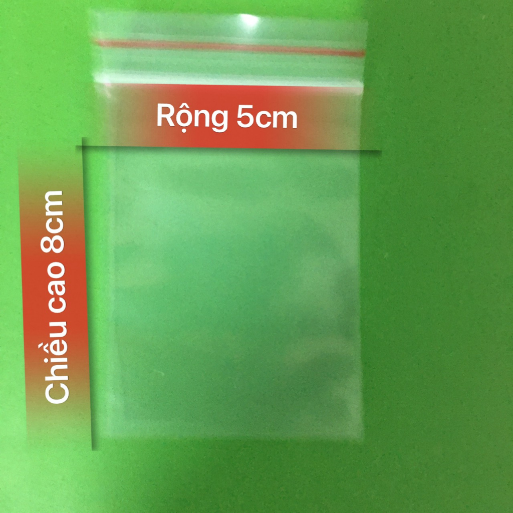 Combo 10 túi Zip đựng muối omai, muối chấm, nước chấm,...kích thước 8x5cm