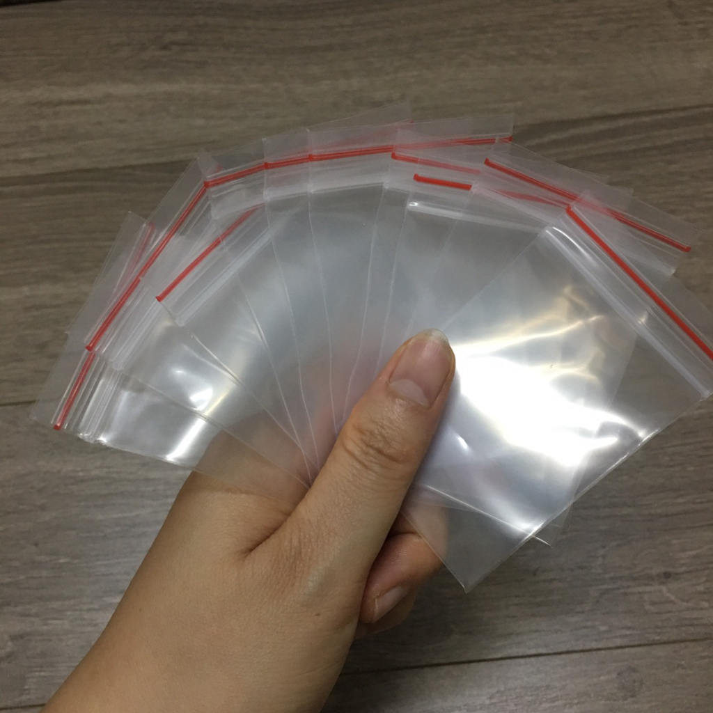 Combo 10 túi Zip đựng muối omai, muối chấm, nước chấm,...kích thước 8x5cm