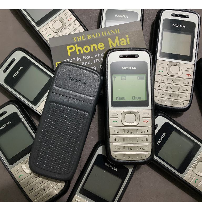 Điện thoại Nghe gọi Nokia 1200 Chính Hãng - Men Zin, Main Zin, Vỏ Mới - Có Pin Sạc Đầy Đủ - Bảo Hành 12 Tháng