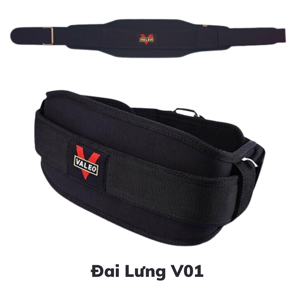 Đai Lưng Mềm Valeo Tập Gym, Gánh Tạ, Deadlift, Phụ Kiện Thể Thao Chính Hãng