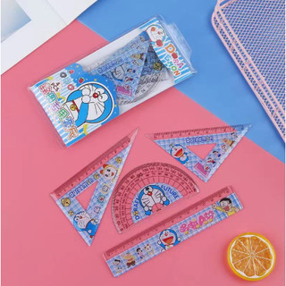 Bộ eke thước kẻ doremon in hình màu EKNI19 bộ eke cute bộ eke dễ thương