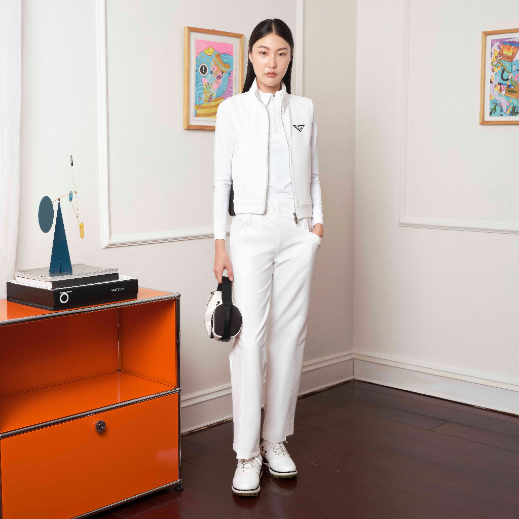 Quần Le Fiery Thể Thao Golf Nữ | The Bluffs Pull - On Pants White