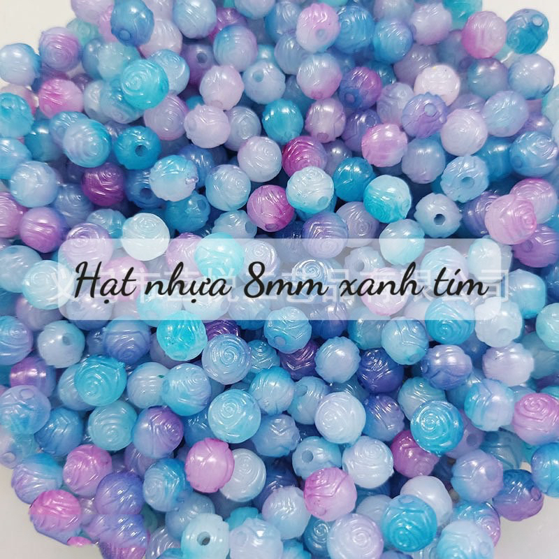 Cánh hoa chuyển sắc mới 19mm27mm làm hoa nhựa trang trí, phụ kiện làm hoa handmade 100gr