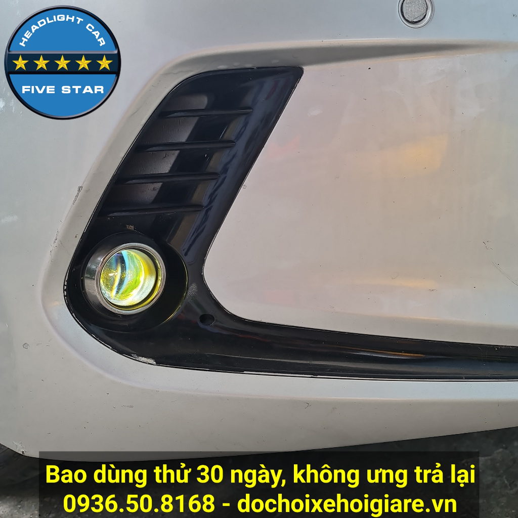 Đèn Bi Gầm Led Hyundai Elantra 2016-2018. Five Star 2.0 inch, 55w siêu sáng, 2 chế độ cốt pha. Bao dùng thử 30 ngày