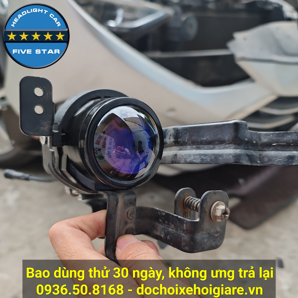 Đèn Bi Gầm Led Hyundai Elantra 2016-2018. Five Star 2.0 inch, 55w siêu sáng, 2 chế độ cốt pha. Bao dùng thử 30 ngày