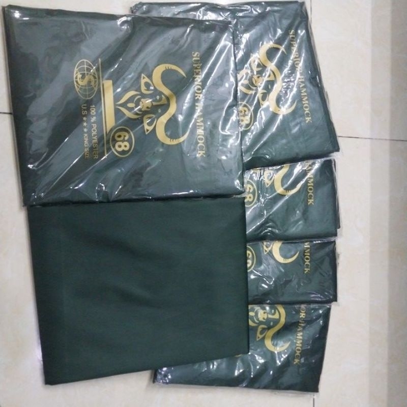 Võng dù 2 lớp  1m4× 2m4 Tặng 5m dây dù